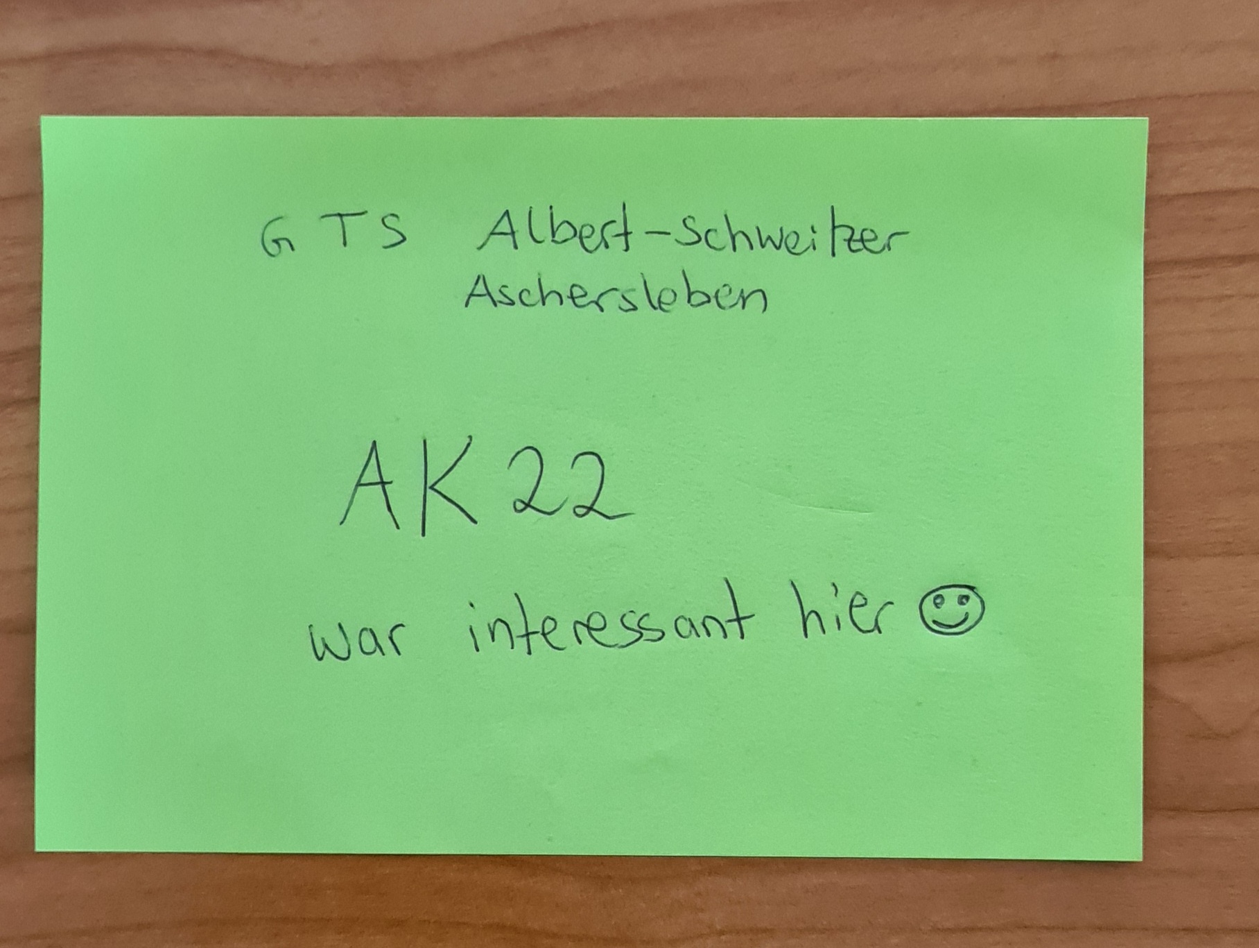GTS Albert-Schweitzer Aschersleben AK22 – war interessant hier :)